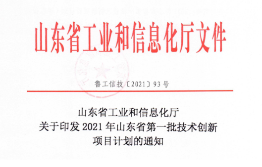 山東三星集團九個項目入選2021年山東省第一批技術(shù)創(chuàng)新項目計劃