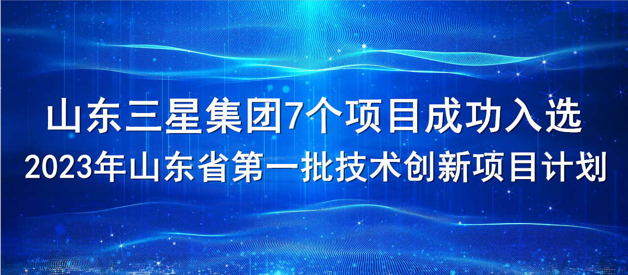 喜報(bào)！山東三星集團(tuán)7個項(xiàng)目成功入選2023年山東省第一批技術(shù)創(chuàng)新項(xiàng)目計(jì)劃